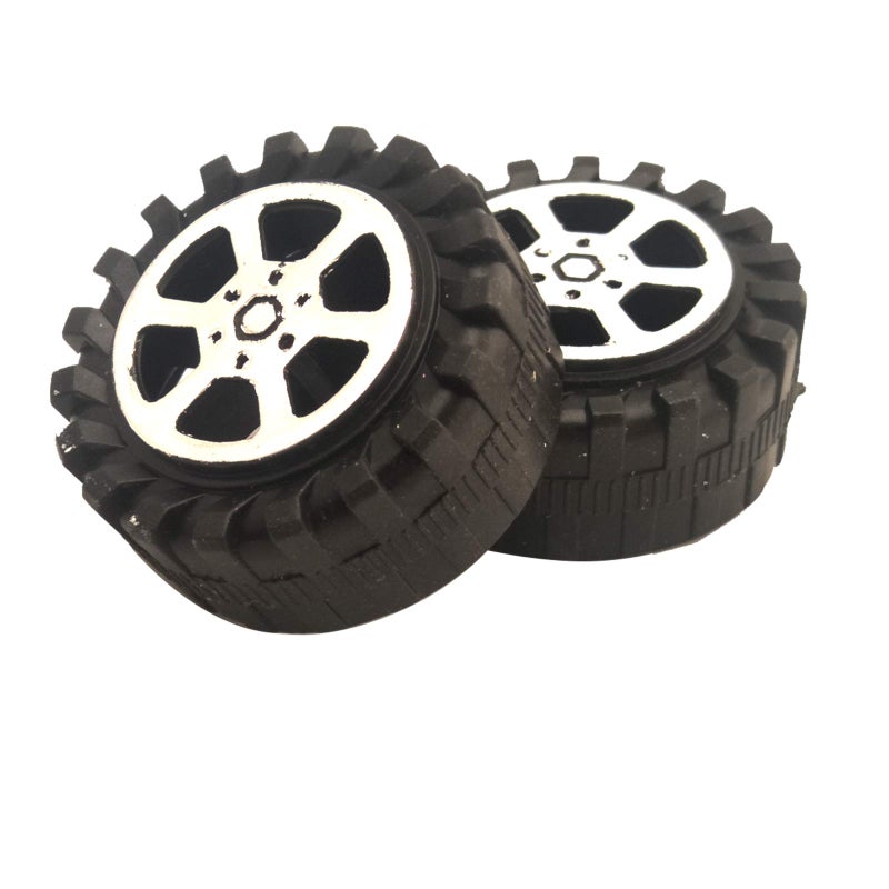 EUDAX 50pcs Plastic Roll 2mm Dia Shaft Toys Wheel and 25Pcs STEM Shaft Round Rod Axles for DIY Toy RC Car Truck Boat Helicopter Model Part - Image 5